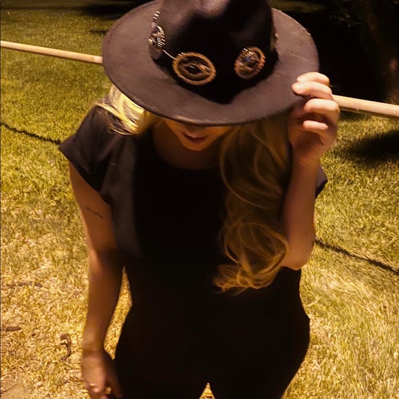 Boho black hat - Picture 4 of 5